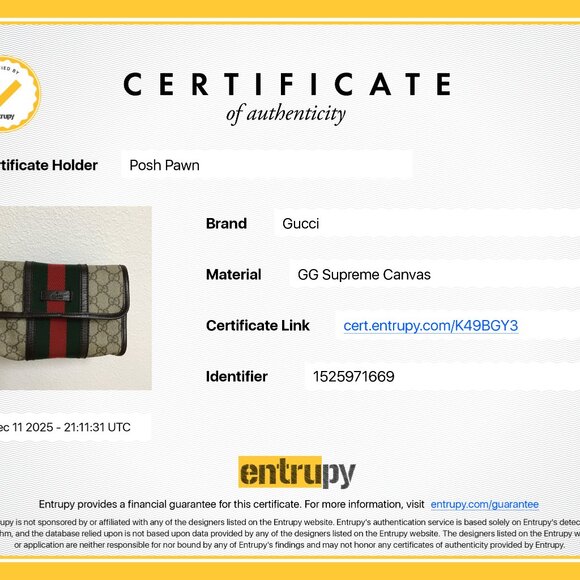 Authentic GUCCI GG Supreme Monogram Web Small Ophidia Belt Bag - Picture 11 of 11